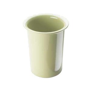 Cal-Mil 1017-63 4.5in Dia. x 5.5"H Sage Green Melamine Flatware Holder 