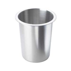 Cal-Mil 1017-SOLID 4.5in Dia. x 5.5"H Stainless Steel Flatware Cylinder 