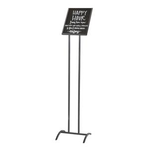 Cal-Mil 4091-811-13 10" x 11" x 43.5"H Black Metal Sign Holder