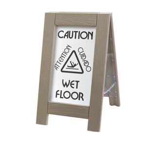 Cal-Mil 3504 12" x 17.5" Composite Dual-Sided Outdoor "Wet Floor" Sign