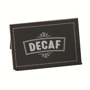 Cal-Mil 3047-2 3" x 2" x 2"H Countertop "Decaf" Beverage Sign - 1 Doz