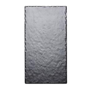 Cal-Mil 1522-1020-65M 10" x 20" Black Melamine Serving Board - 6 Each