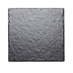 Cal-Mil 1522-1212-65M 12" x 12" Black Melamine Serving Board - 6 Each