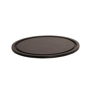 Cal-Mil 3337-15-13 15" Dia. x 0.5"H Black Wood Serving Board - 3 Each