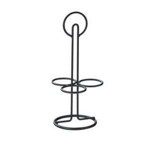 Cal-Mil 3366-13 5.25in Dia. x 11.75"H Black Wire Trio Taster Caddy - 3 Each 