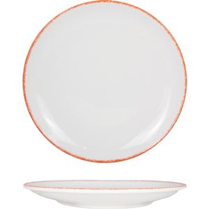 International Tableware, Inc PR-21-R Provincial 12" European White Porcelain Round Plate - 1 Doz