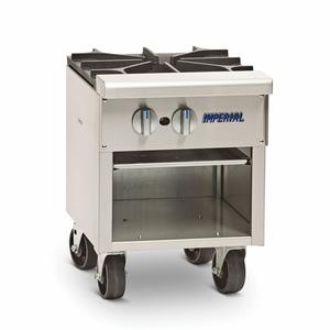 Imperial ISPA-18-2 Quick Ship 18" 2 Burner Stock Pot Range - 180,000 BTU