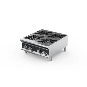Vollrath HPG4-24 24in Commercial 4 Burner Gas Hot Plate Range 