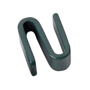 Thunder Group ALSH001EP Green Epoxy Plated S-Hook for Wire Shelving - 4 Per Pack 