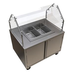 BK Resources FBS-P-H-2 48in Wide 2 Well Portable Hot Food Buffet Station 