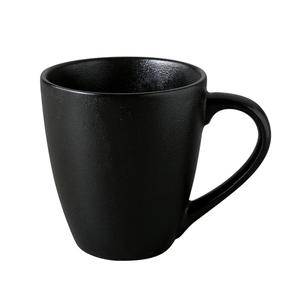 Yanco China NB-012 Noble Black Porcelain 12oz 3.62in dia. Mug - 3dz 