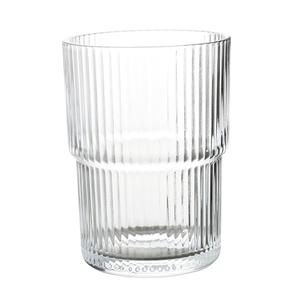 Yanco China AM-214 Aqua Mist Glass 15 oz. 3.5" dia. Stackable Cup - 2 Doz