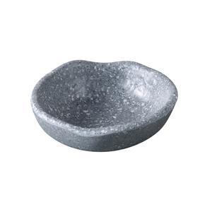 Yanco China ST-303 Stone Art Gray Melamine 3.25" dia. Sauce Dish - 6 Dozen