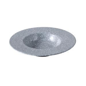 Yanco China ST-509 Stone Art Gray Melamine 10 oz 9.1" dia. Dessert Bowl - 2 Doz