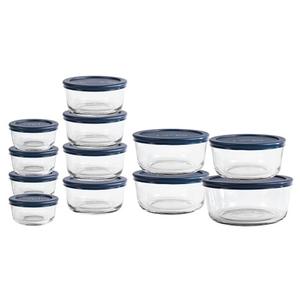 Anchor Hocking 13185L20 SnugFit™ Round Food Storage Set - 24 Pieces 
