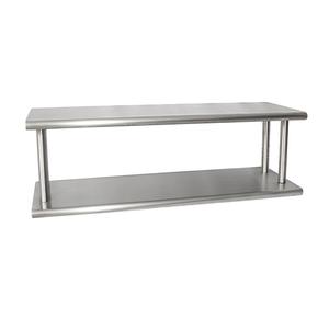 BK Resources PTS-18108-2 108inx 18in 16 Gauge Stainless Steel Double Pass-Through Shelf 