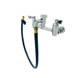 Fisher 76140 8in Wall-Mount Service Sink Faucet with 3in Spout & Hose Outlet 