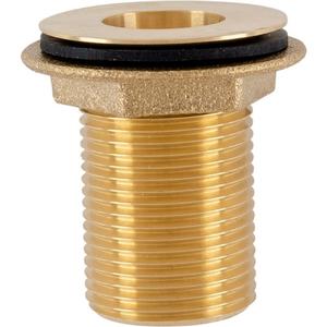 Fisher 84085 Brass 1in x 2in Waste Socket Kit with Gasket & Lock Nut 