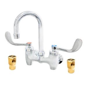 Fisher 90530 4in Backsplash Faucet with 12in Gooseneck Spout & Close Elbows 