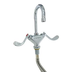 Fisher 92230 Deck-Mount Wrist-Handle Faucet with 12in Gooseneck Spout 
