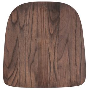 Flash Furniture CH-31230M1D-GG Rustic Walnut Elm Wood Seat for Metal Dining Chairs Flash Furniture CH-31230M1D-GG Rustic Walnut Elm Wood Seat for Metal Dining Chairs