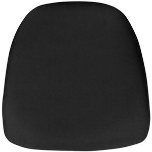 Flash Furniture BH-BLACK-HARD-GG 15"W x 15"D x 1.75in Hard Black Fabric Chiavari Chair Cushion 
