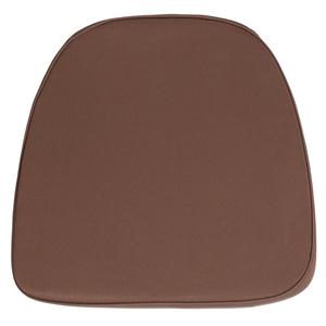 Flash Furniture BH-BRN-GG 16"W x 15.5"D Soft Brown Fabric Chiavari Chair Cushion 