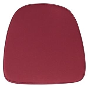 Flash Furniture BH-BURG-GG 16"W x 15.5"D Soft Burgundy Fabric Chiavari Chair Cushion 