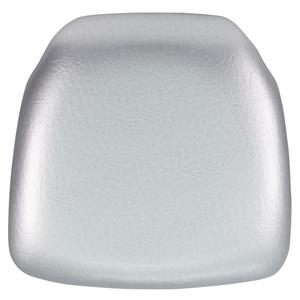 Flash Furniture BH-SIL-HARD-VYL-GG 15.5"W x 15.5"D Hard Silver Vinyl Chiavari Chair Cushion