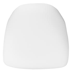 Flash Furniture BH-WH-HARD-GG 15"W x 15"D x 1.75in Hard White Fabric Chiavari Chair Cushion 