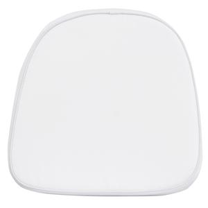 Flash Furniture LE-1-WH-KD-GG 11.5in x 11.5in Soft White Fabric Kid's Chiavari Chair Cushion 