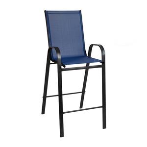 Flash Furniture 2-JJ-092H-NV-GG Brazos 22in x 26in Blue Patio Barstool - 2 Each Flash Furniture 2-JJ-092H-NV-GG Brazos 22in x 26in Blue Patio Barstool - 2 Each