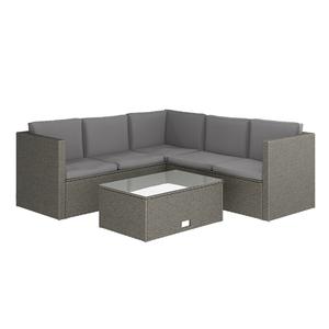 Flash Furniture BN-WS404-GY-GY-GG 18.75in x 20.75in Gray L-Shaped Sectional Sofa & Table Flash Furniture BN-WS404-GY-GY-GG 18.75in x 20.75in Gray L-Shaped Sectional Sofa & Table