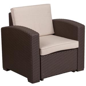 Flash Furniture DAD-SF1-1-GG 32.75in x 28in All-Weather Outdoor Chair with Resin Frame Flash Furniture DAD-SF1-1-GG 32.75in x 28in All-Weather Outdoor Chair with Resin Frame