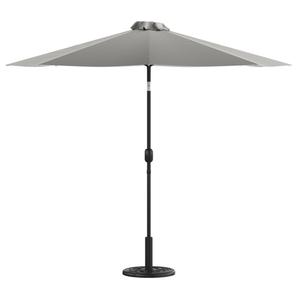 Flash Furniture GM-402003-UB19B-GY-GG 108in Dia. x 96.5"H Gray Patio Umbrella with Aluminum Pole Flash Furniture GM-402003-UB19B-GY-GG 108in Dia. x 96.5"H Gray Patio Umbrella with Aluminum Pole