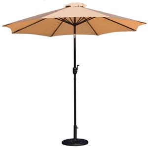 Flash Furniture GM-402003-UB19B-TAN-GG 108in Dia. x 96.5"H Tan Patio Umbrella with Aluminum Pole Flash Furniture GM-402003-UB19B-TAN-GG 108in Dia. x 96.5"H Tan Patio Umbrella with Aluminum Pole