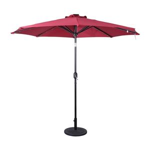 Flash Furniture GM-WL-U22002B-RED-GG Montego 108in Dia. x 94"H Red Patio Umbrella Flash Furniture GM-WL-U22002B-RED-GG Montego 108in Dia. x 94"H Red Patio Umbrella