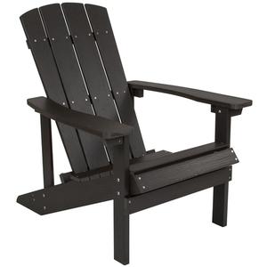Flash Furniture JJ-C14501-SLT-GG 33.5in x 29.5in Slate Grey Polystyrene Adirondack Chair Flash Furniture JJ-C14501-SLT-GG 33.5in x 29.5in Slate Grey Polystyrene Adirondack Chair