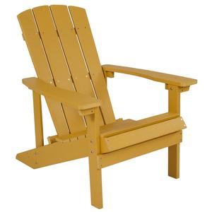 Flash Furniture JJ-C14501-YLW-GG 33.5in x 29.5in Yellow Polystyrene Adirondack Chair Flash Furniture JJ-C14501-YLW-GG 33.5in x 29.5in Yellow Polystyrene Adirondack Chair