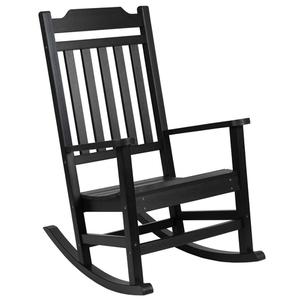 Flash Furniture JJ-C14703-BK-GG 25.6in x 35in Black Faux Wood Polystyrene Rocking Chair Flash Furniture JJ-C14703-BK-GG 25.6in x 35in Black Faux Wood Polystyrene Rocking Chair