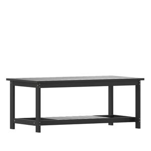 Flash Furniture JJ-T14022-BK-GG Charlestown 44.5in x 23.75in Black Adirondack Coffee Table Flash Furniture JJ-T14022-BK-GG Charlestown 44.5in x 23.75in Black Adirondack Coffee Table