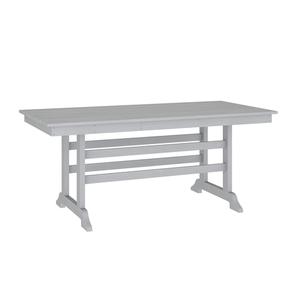 Flash Furniture LE-HMP-158-01-GRY-GG Abraham 72in x 35.25in Gray HDPE Adirondack Dining Table Flash Furniture LE-HMP-158-01-GRY-GG Abraham 72in x 35.25in Gray HDPE Adirondack Dining Table