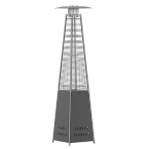 Flash Furniture NAN-FSDC-01-GY-GG Sol Slate Gray Stainless Steel Propane Patio Heater -42k BTU Flash Furniture NAN-FSDC-01-GY-GG Sol Slate Gray Stainless Steel Propane Patio Heater -42k BTU