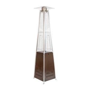 Flash Furniture NAN-FSDC-02-BR-GG 90"H Pyramid Shaped Brown Propane Patio Heater - 42k BTU Flash Furniture NAN-FSDC-02-BR-GG 90"H Pyramid Shaped Brown Propane Patio Heater - 42k BTU