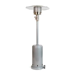 Flash Furniture NAN-HSS-AGH-SL-GG 87"H Silver Finish Stainless Steel Patio Heater - 40k BTU 