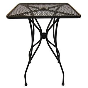 H&D Commercial Seating MT3030-BH 30in Square Top Outdoor Wrought Iron Bar Height Table 