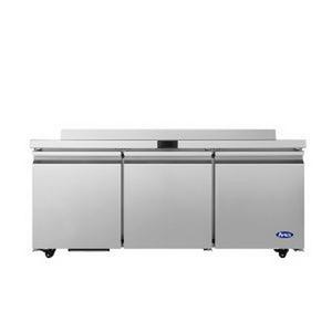 Atosa AWR72SD 72in 3 Door Stainless Steel Worktop Cooler with Backsplash Atosa AWR72SD 72in 3 Door Stainless Steel Worktop Cooler with Backsplash