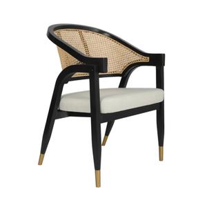 Flash Furniture SK-220901-NATBLK-GG Naomi Natural/Black Wood Dining & Accent Chair with Beige Seat Flash Furniture SK-220901-NATBLK-GG Naomi Natural/Black Wood Dining & Accent Chair with Beige Seat