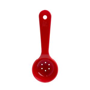 Thunder Group PLPSS020PFRD 2oz Red High Hear Short Handle Perforated Serving Spoon 