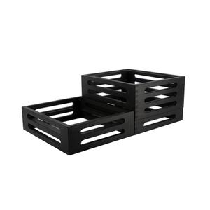 Mikasa Hospitality BQ500B Select Concept Black Oak 23.6in x 14.2in Display Riser Set 